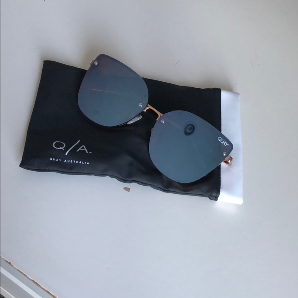 QUAY Australia Metallic Purple Sunglasses